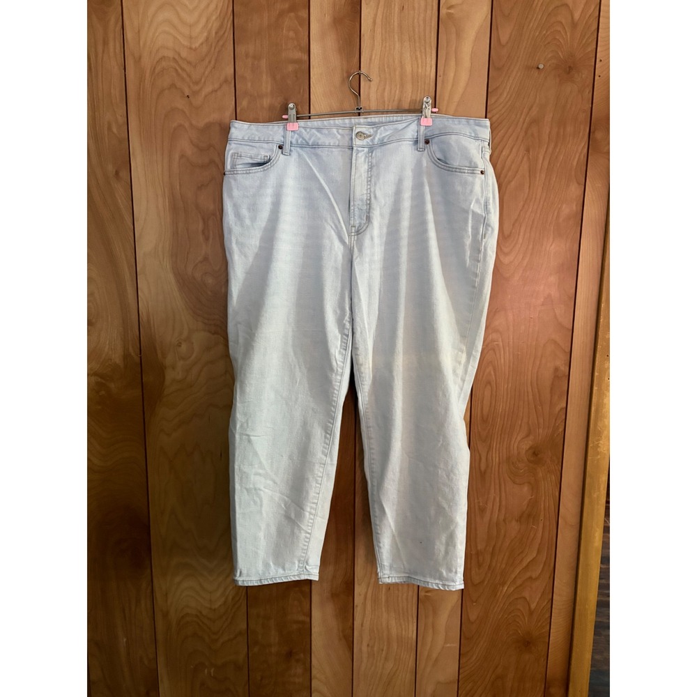 Old Navy OG Straight High Rise‎ Light Wash Ankle Jeans Womens 20 Secret Smooth